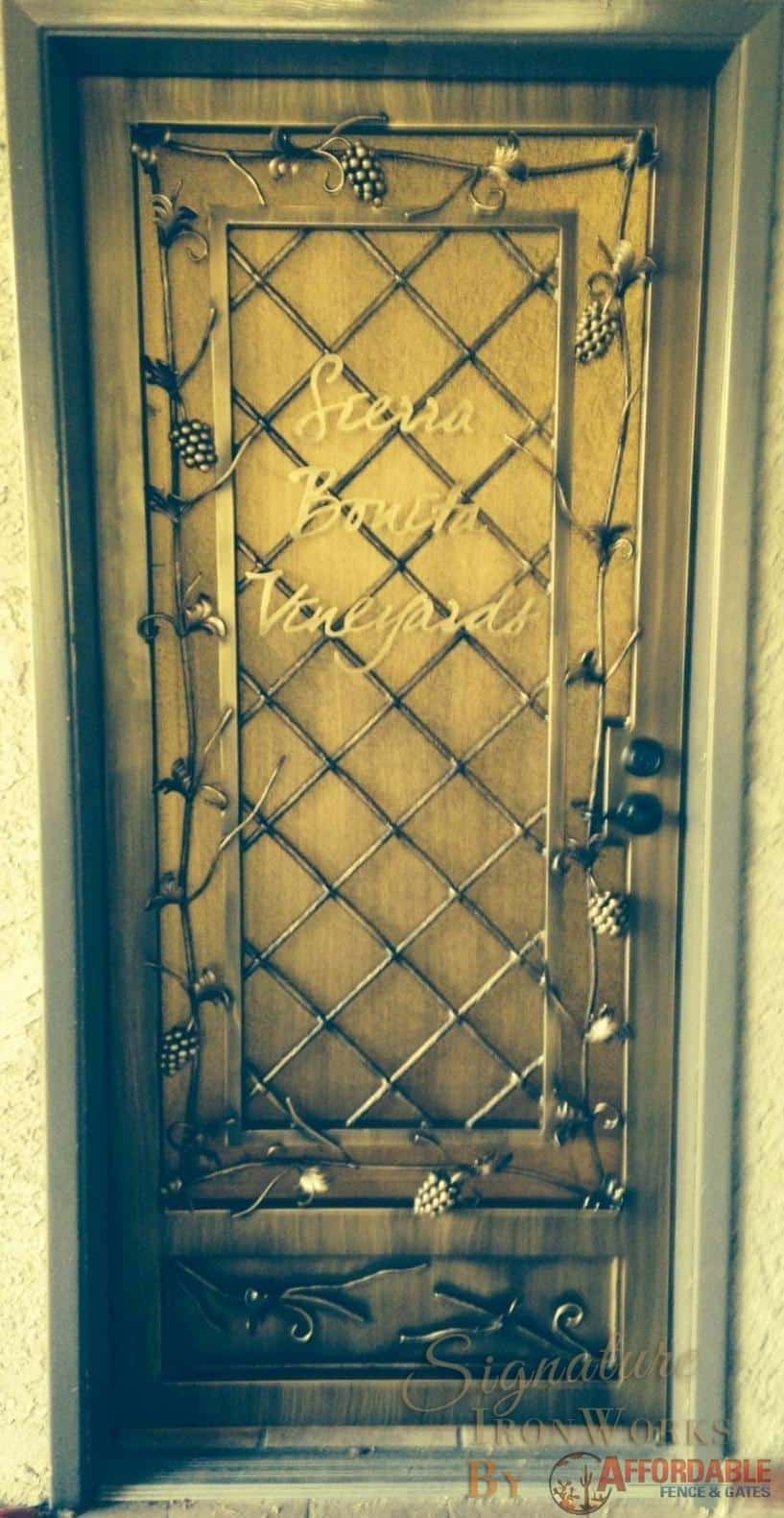 Security Door | Custom Built Security Door | Vineyard Design Security Door