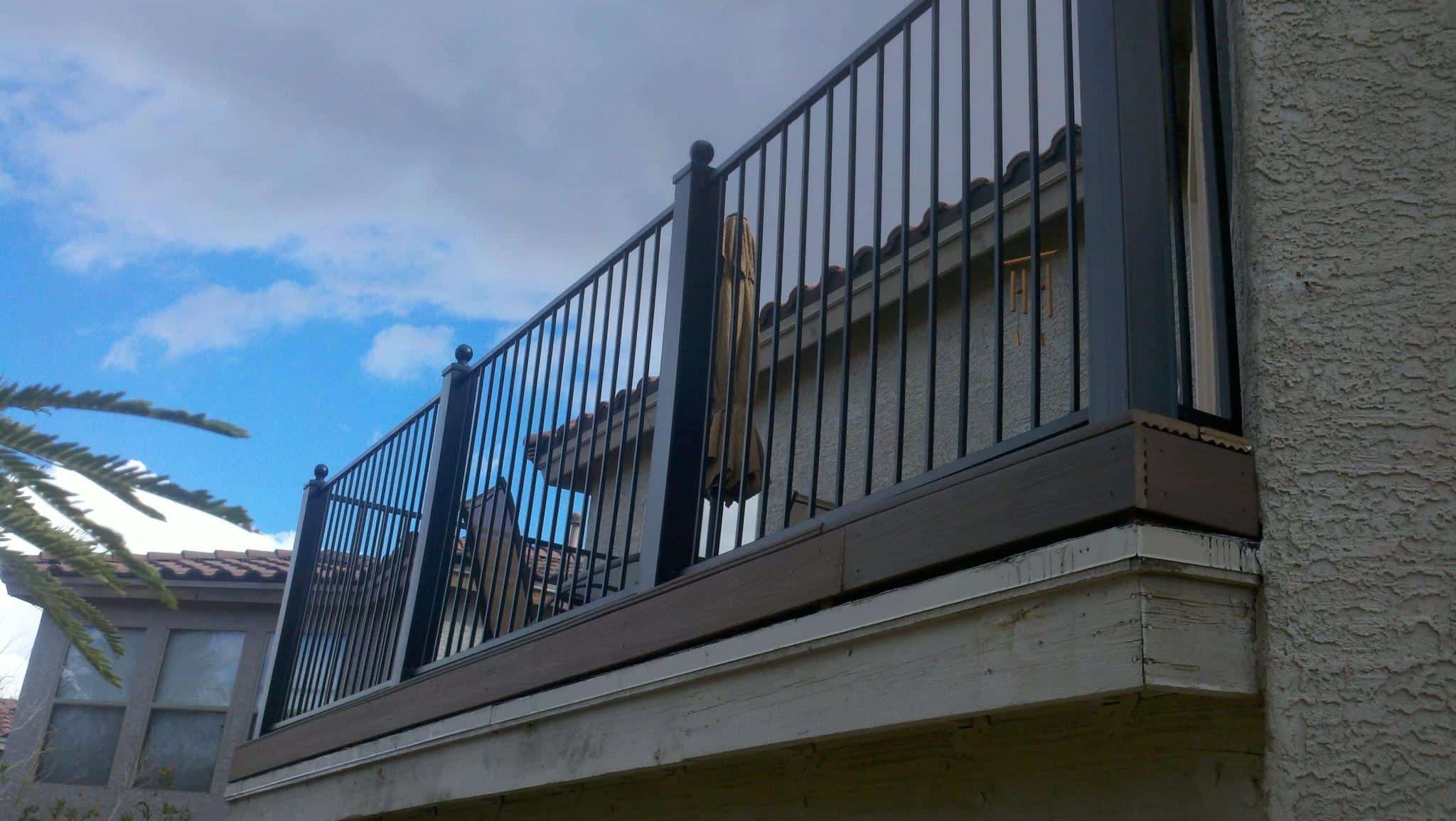 Balcony Rail with metal posts - Installed in a subdivision of Tucson IF223