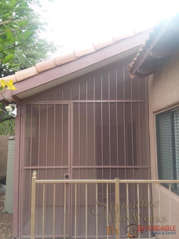 Porch enclosure - Security enclosure 20171107 102659 - Made in Tucson