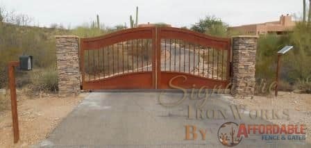 Driveway Gate | Double Gate | Rusted Metal Gate