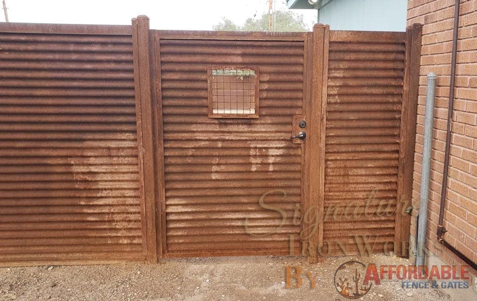 Corrugated Steel Fence | Affordable Fence and Gates