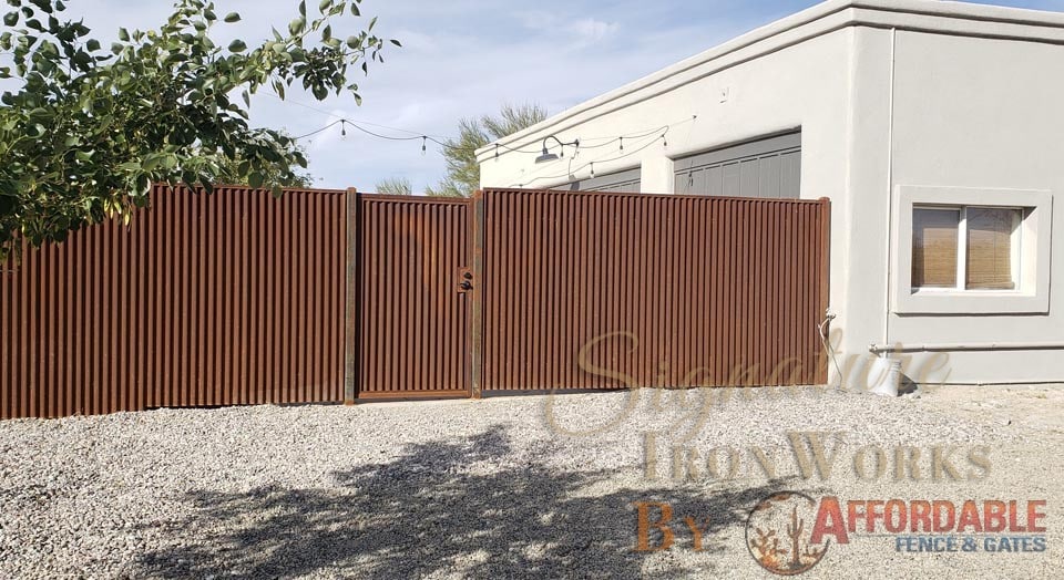 Corrugated Steel Fence | Affordable Fence and Gates