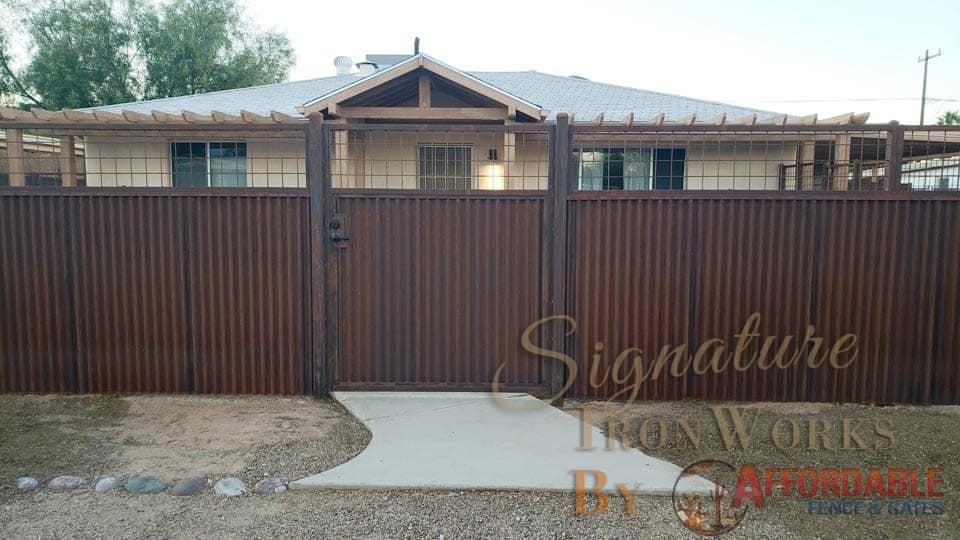 Corrugated Steel Gates | Affordable Fence and Gates